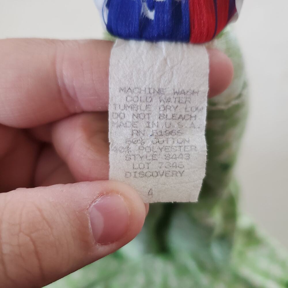Vintage Green Daisy Sleeveless Dress 4t - Picture 2 of 7